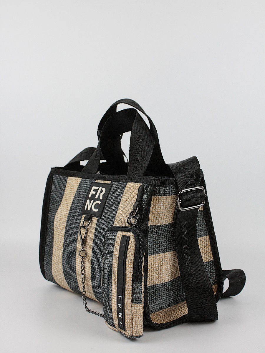 Women's Shoulder Bag FRNC 5304 BLK Black