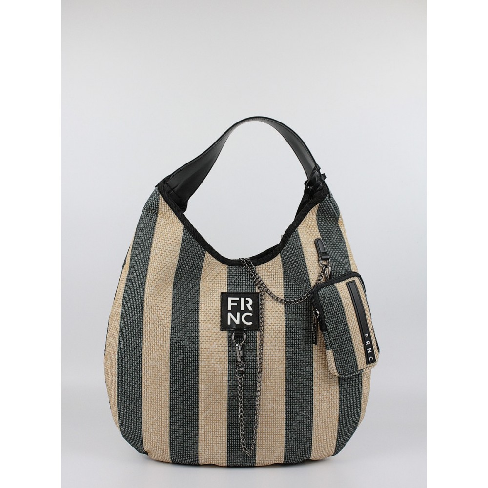 Women's Shoulder Bag FRNC 5312 BLK Black