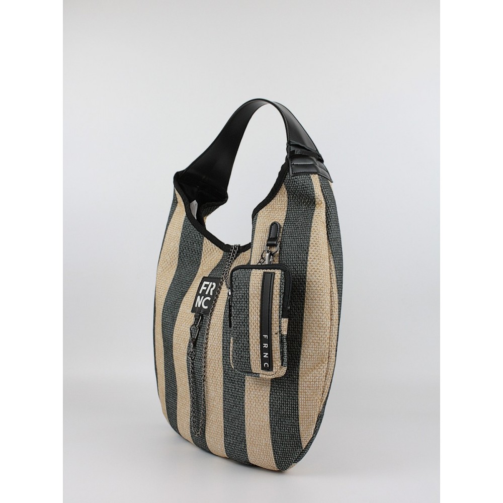 Women's Shoulder Bag FRNC 5312 BLK Black