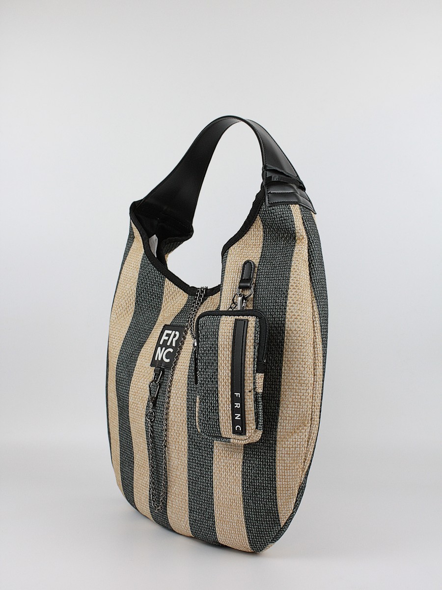Women's Shoulder Bag FRNC 5312 BLK Black