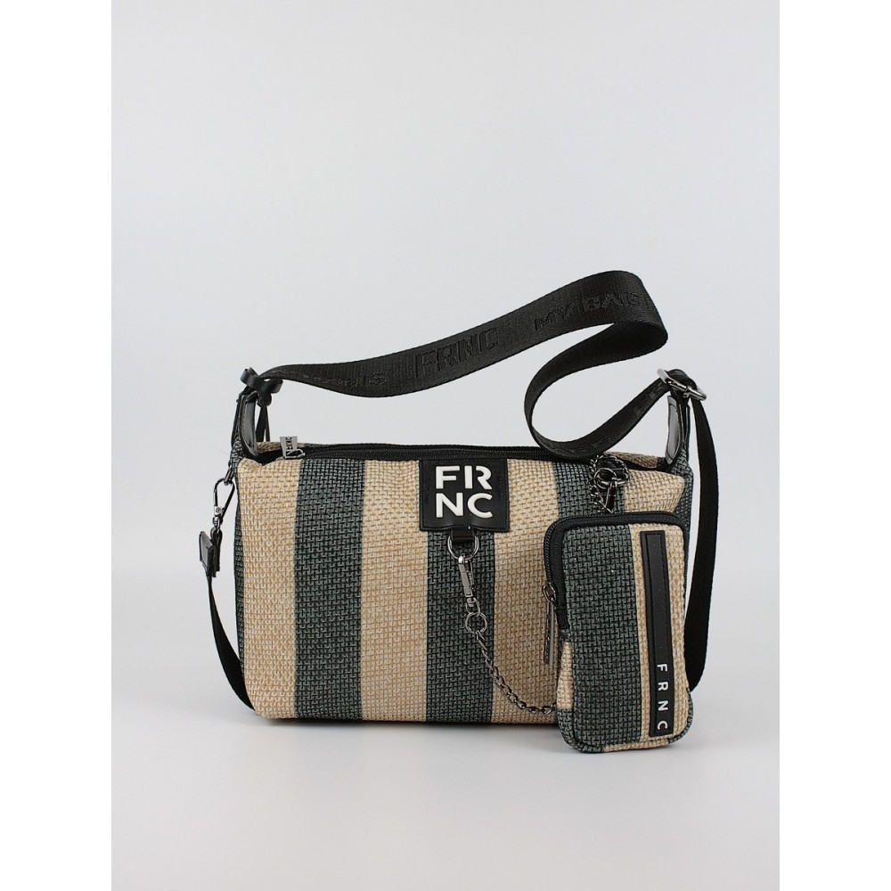Women's Shoulder Bag FRNC 5302 BLK Black