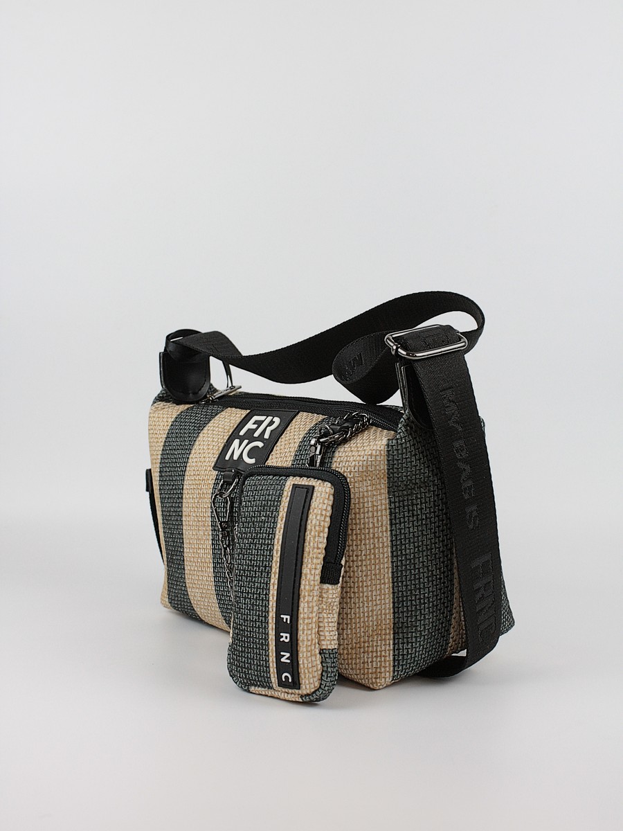 Women's Shoulder Bag FRNC 5302 BLK Black