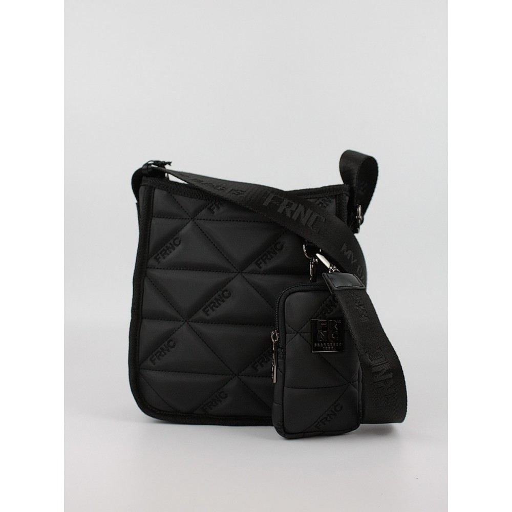Women's Shoulder Bag FRNC 4128 BLK Black