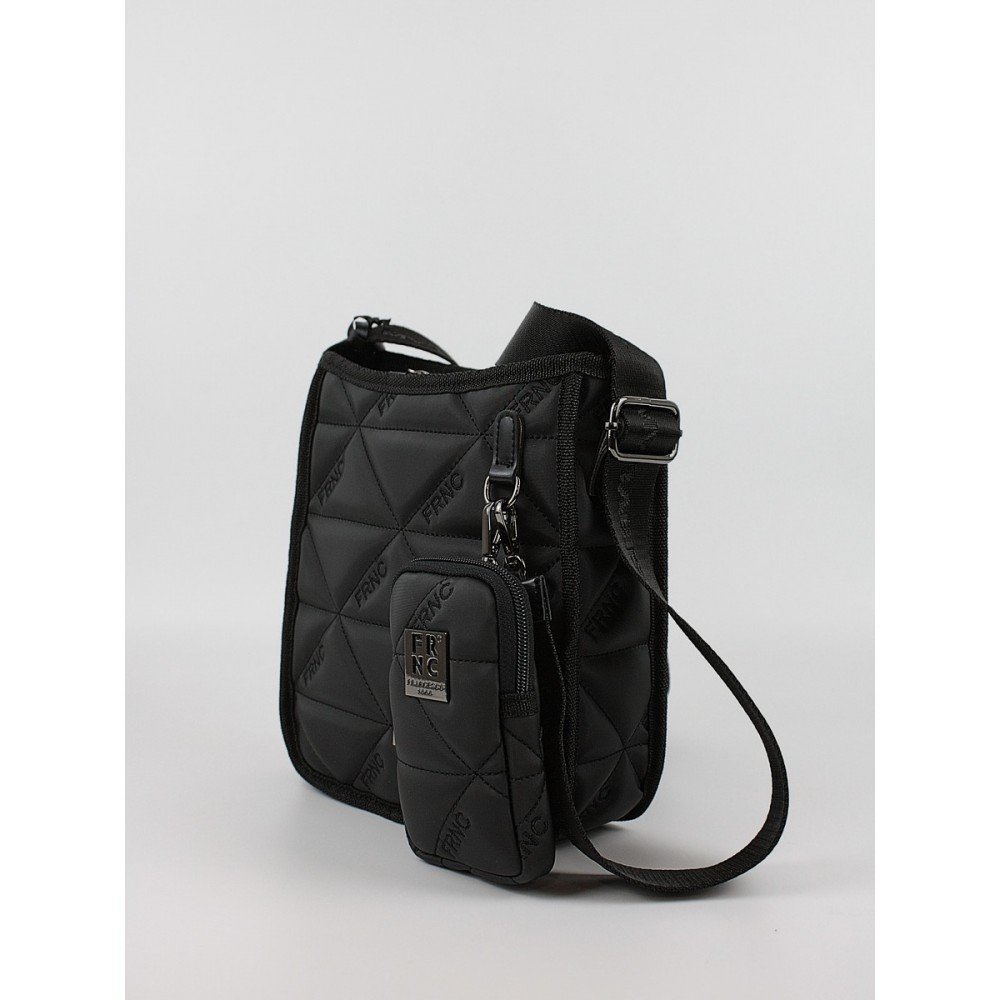 Women's Shoulder Bag FRNC 4128 BLK Black