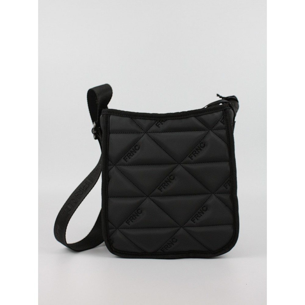 Women's Shoulder Bag FRNC 4128 BLK Black