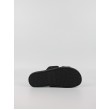 Γυναικεία Σαγιονάρα Calvin KLein Flat Slide Jacquard HW0HW02486-BEH Μαύρο