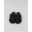Γυναικεία Σαγιονάρα Calvin KLein Flat Slide Jacquard HW0HW02486-BEH Μαύρο