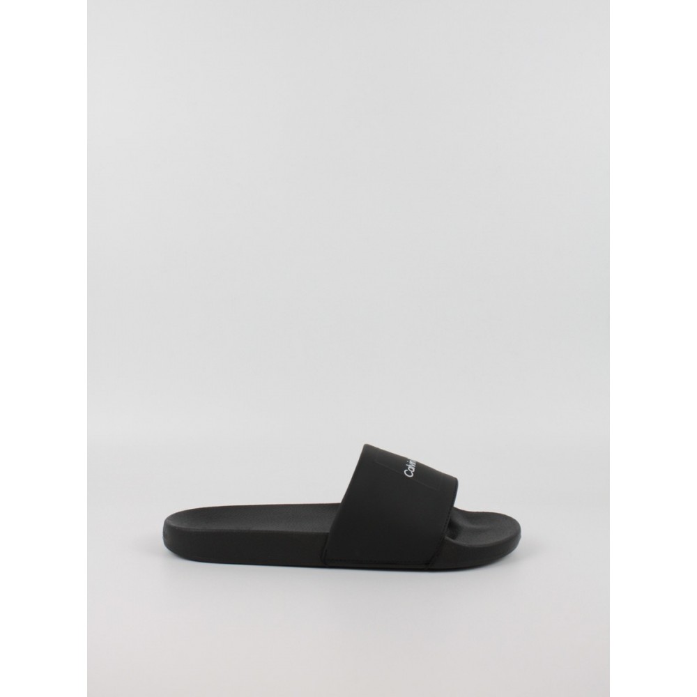Ανδρική Σαγιονάρα Calvin KLein Pool Slide W/ CK Square HM0Hm01754-BEH Μαύρη Ανδρική Σαγιονάρα Calvin KLein Pool Slide W/ CK Square HM0Hm01754-BEH Μαύρη