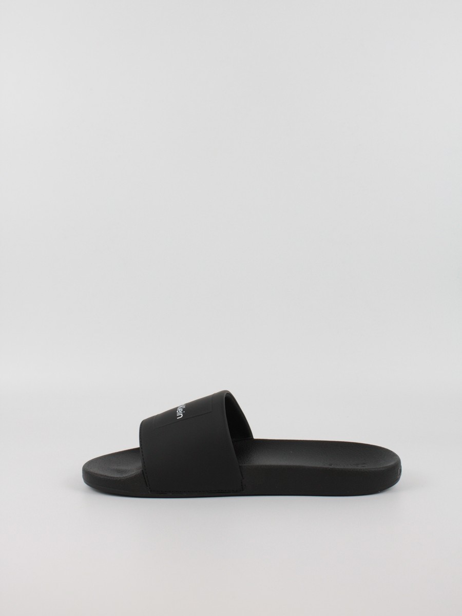 Ανδρική Σαγιονάρα Calvin KLein Pool Slide W/ CK Square HM0Hm01754-BEH Μαύρη