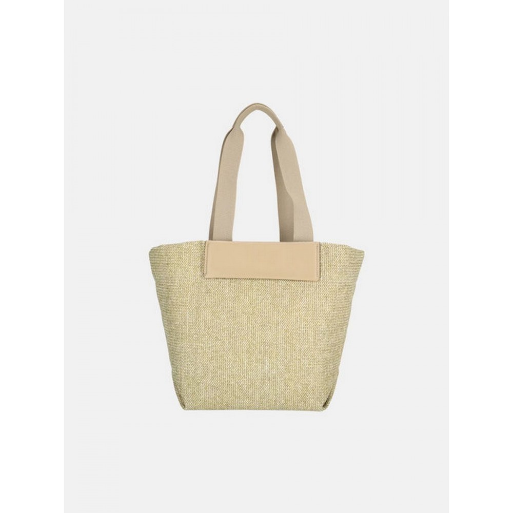 Γυναικεία Τσάντα Calvin Klein Ck Raffia Medium Shopper K60K613174-W75 Μπεζ
