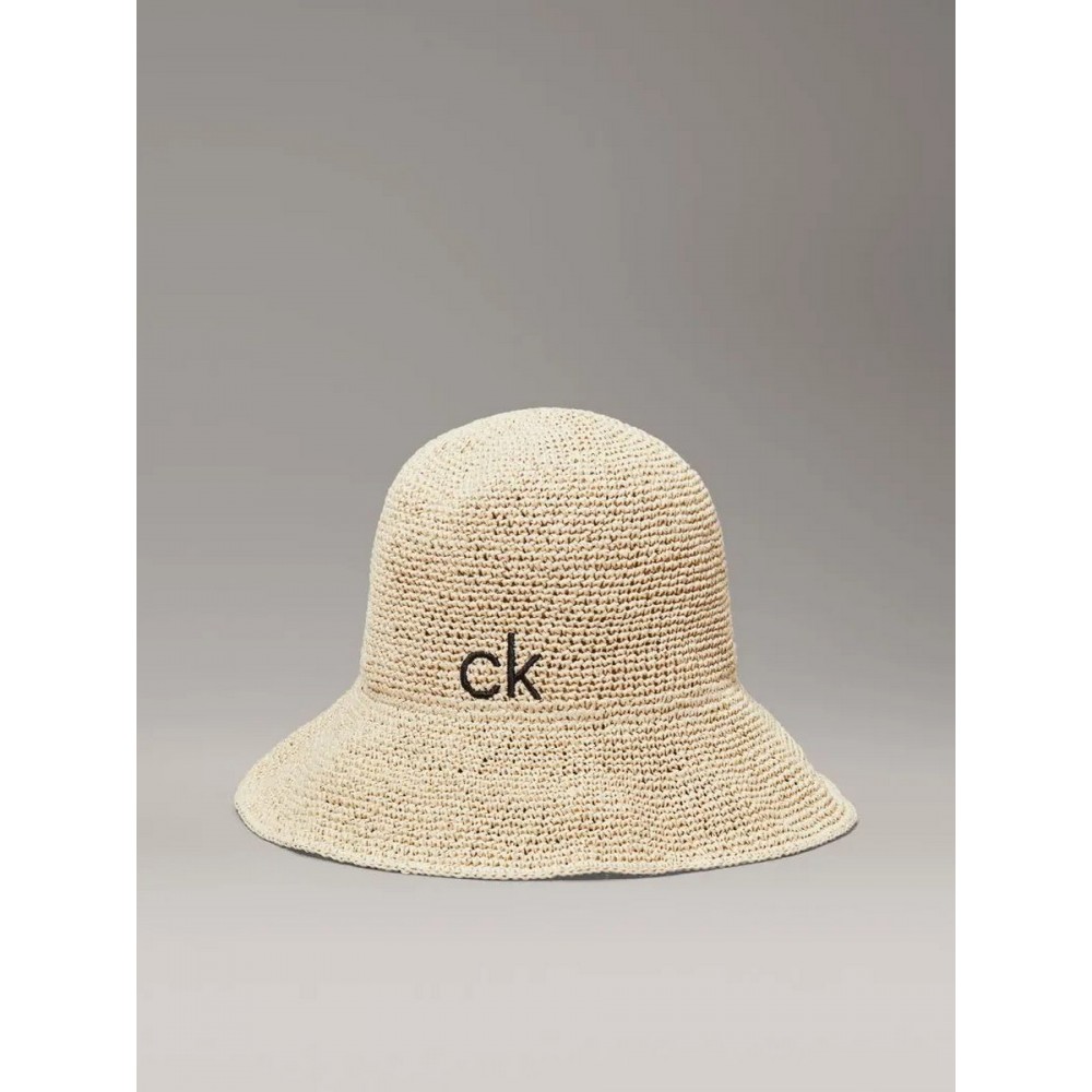 Καπέλο Calvin klein Wide Brim Straw Bucket Hat K60K612914-PDP Μπεζ
