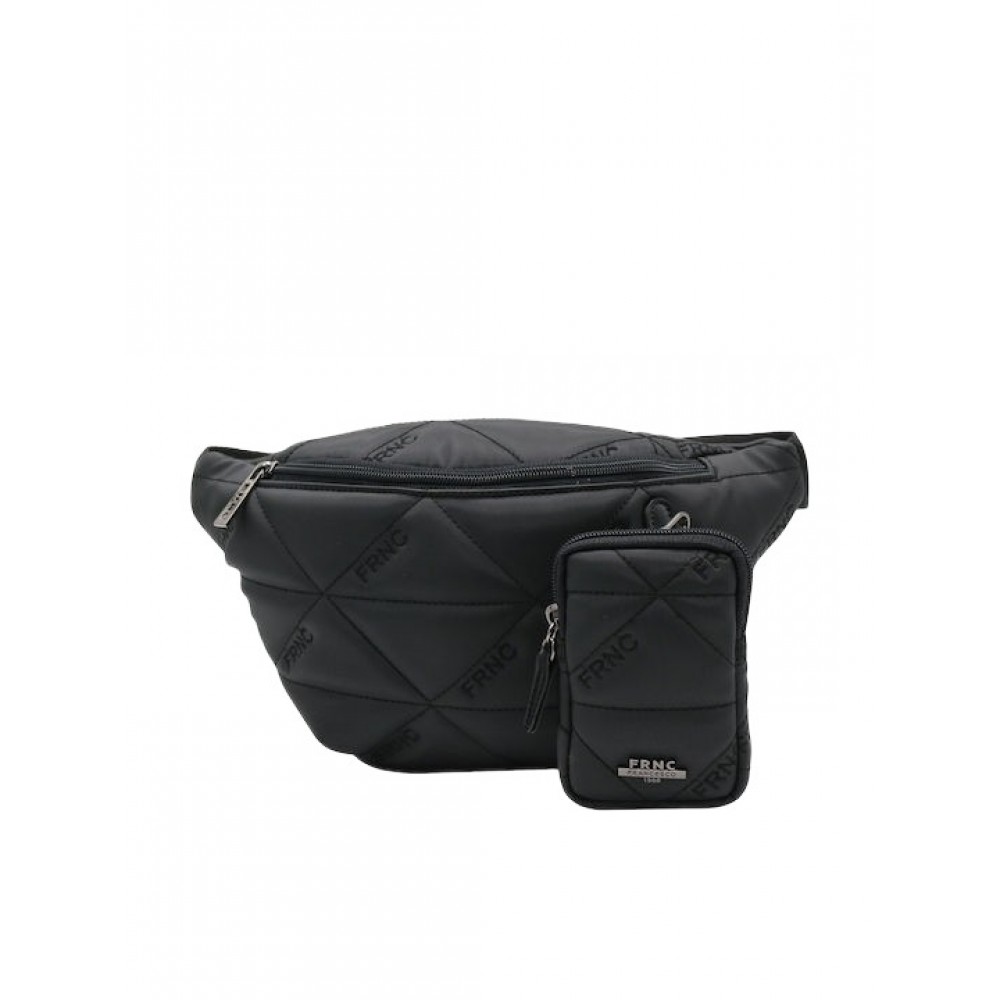 Γυναικεία Τσάντα Μέσης FRNC 4121 BLK Μαύρη