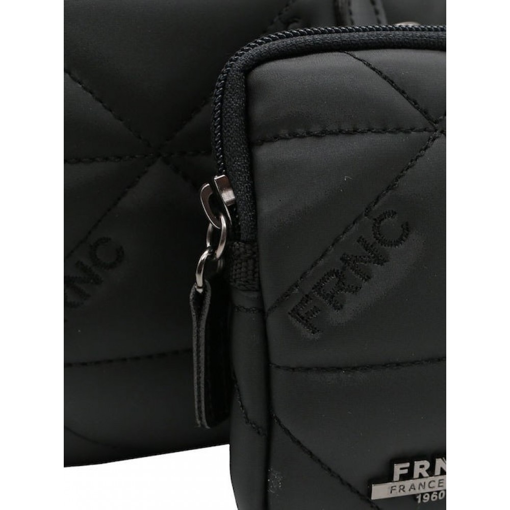 Γυναικεία Τσάντα Μέσης FRNC 4121 BLK Μαύρη