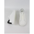 Men Sneaker Calvin KLein Low Top Lace Up Lth HM0HM01016-0Κ9 White