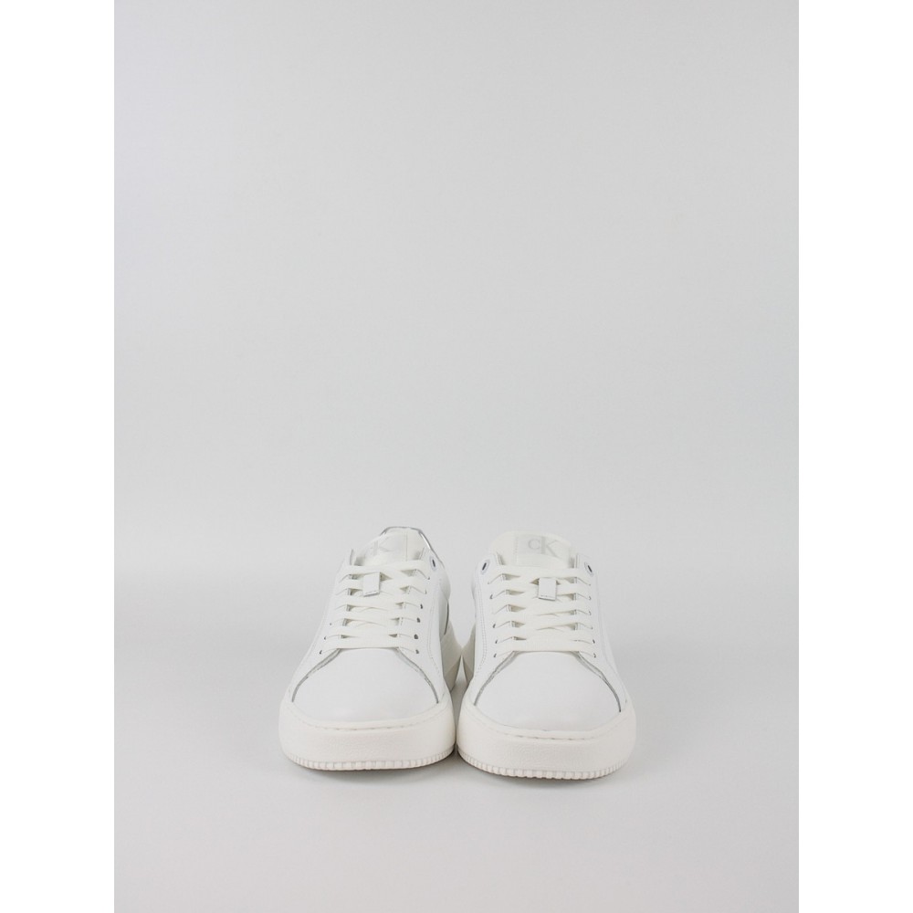 Women Sneaker Calvin KLein Chunky Cupsole Lth Silver YW0YW01876-02R White Women Sneaker Calvin KLein Chunky Cupsole Lth Silver YW0YW01876-02R White