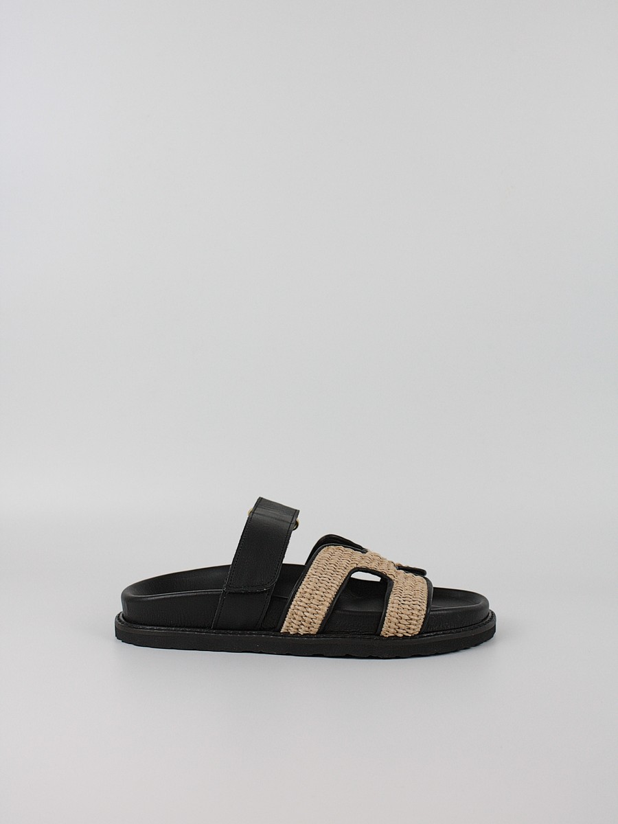 Women's Sandal Komis-Komis C26 Black Raffia