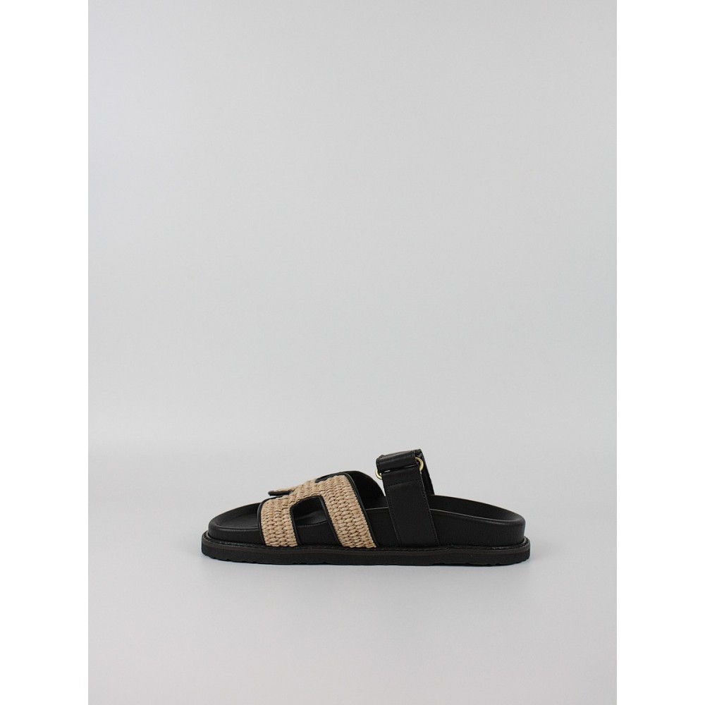 Women's Sandal Komis-Komis C26 Black Raffia Women's Sandal Komis-Komis C26 Black Raffia