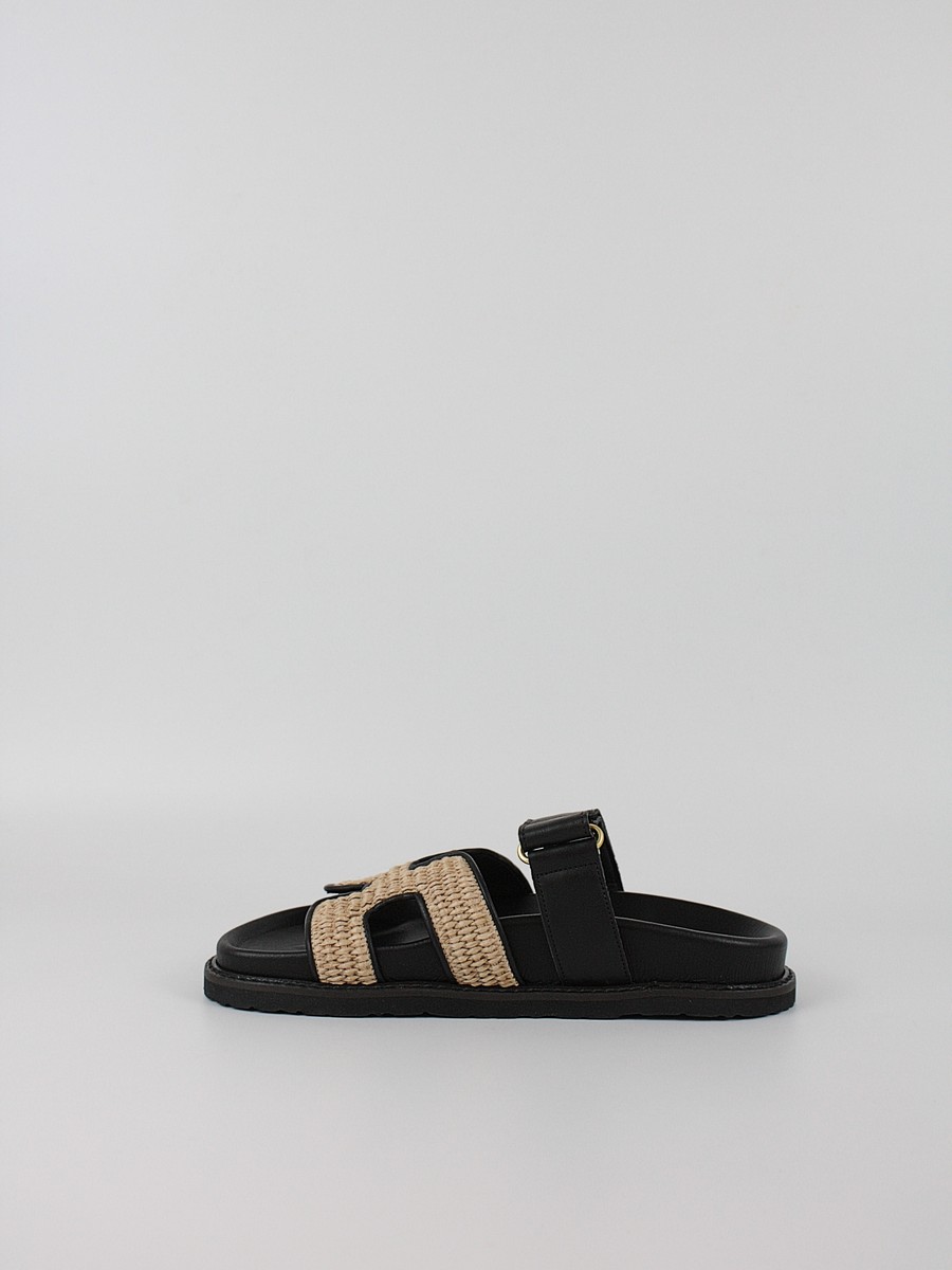 Women's Sandal Komis-Komis C26 Black Raffia