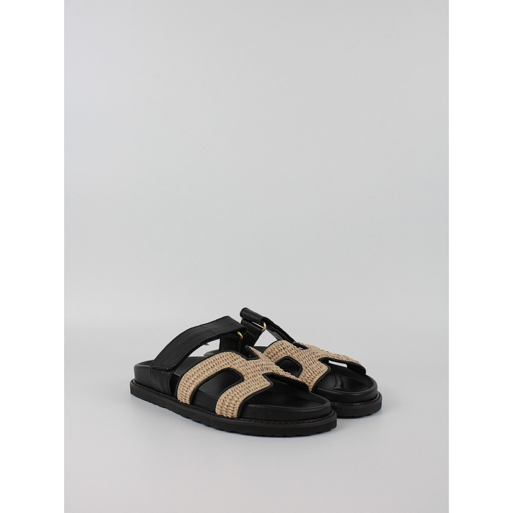 Women's Sandal Komis-Komis C26 Black Raffia Women's Sandal Komis-Komis C26 Black Raffia