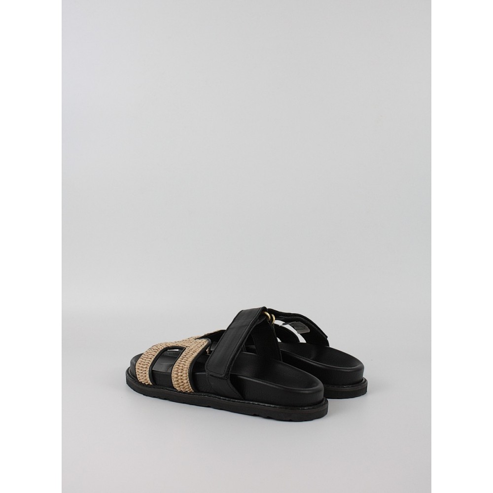 Women's Sandal Komis-Komis C26 Black Raffia Women's Sandal Komis-Komis C26 Black Raffia