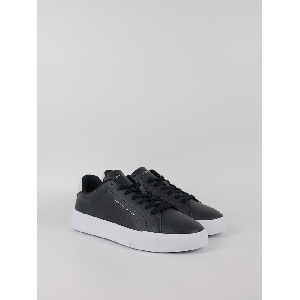 Men Sneaker Tommy Hilfiger Th Court Leather Detail Ess FM0FM05367-DW5 Blue Men Sneaker Tommy Hilfiger Th Court Leather Detail Ess FM0FM05367-DW5 Blue