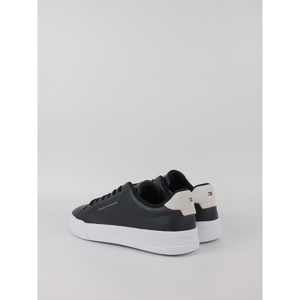 Men Sneaker Tommy Hilfiger Th Court Leather Detail Ess FM0FM05367-DW5 Blue Men Sneaker Tommy Hilfiger Th Court Leather Detail Ess FM0FM05367-DW5 Blue