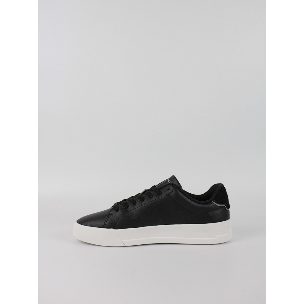 Men Sneaker Tommy Hilfiger Th Court Leather Detail Ess FM0FM05367-BDS Black