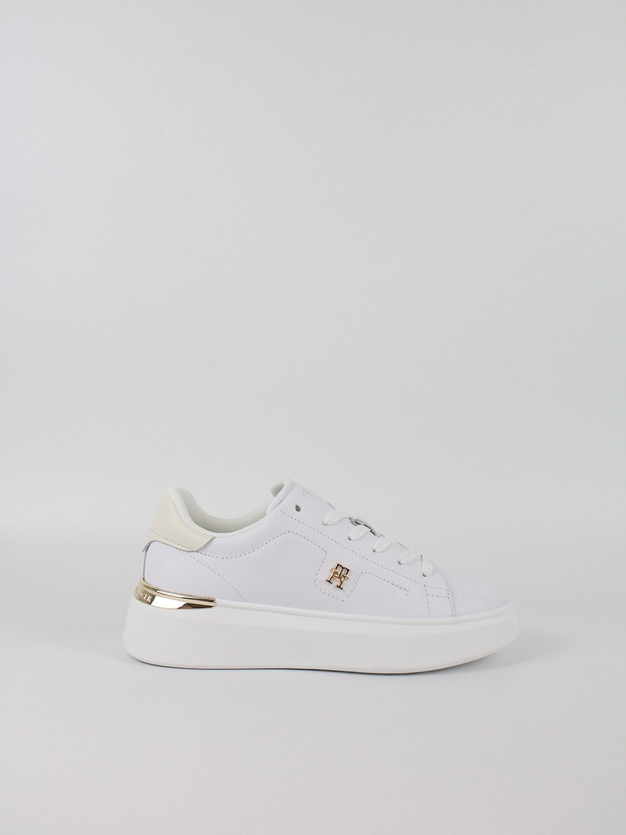 Γυναικεία Sneaker Tommy Hilfiger Th Fashion Court Sneaker FW0FW08631-YBS Ασπρο