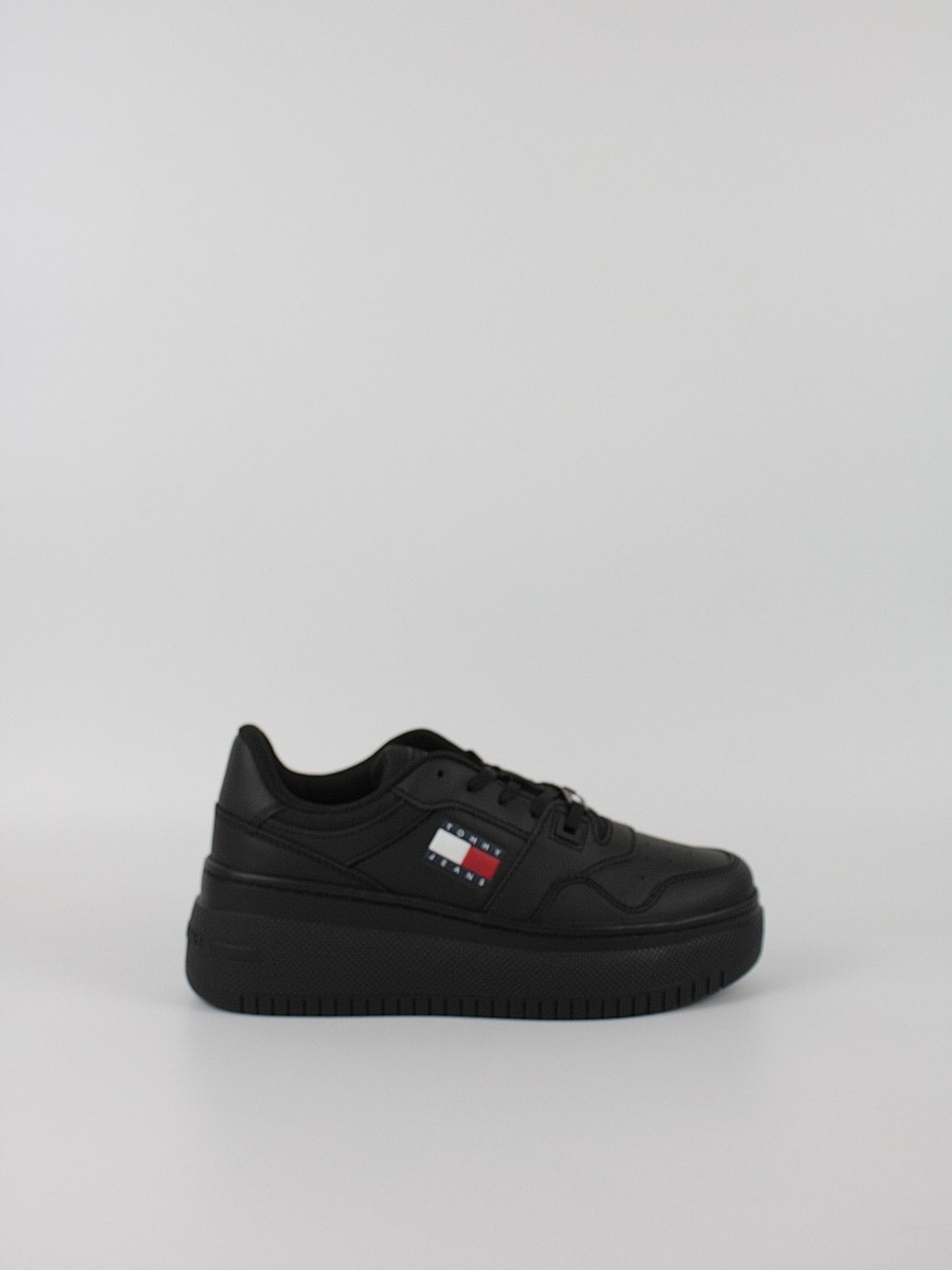Γυναικεία Sneaker Tommy Hilfiger TjwRetro Basket Flatform Ess EN0EN02506-BDS Μαύρο