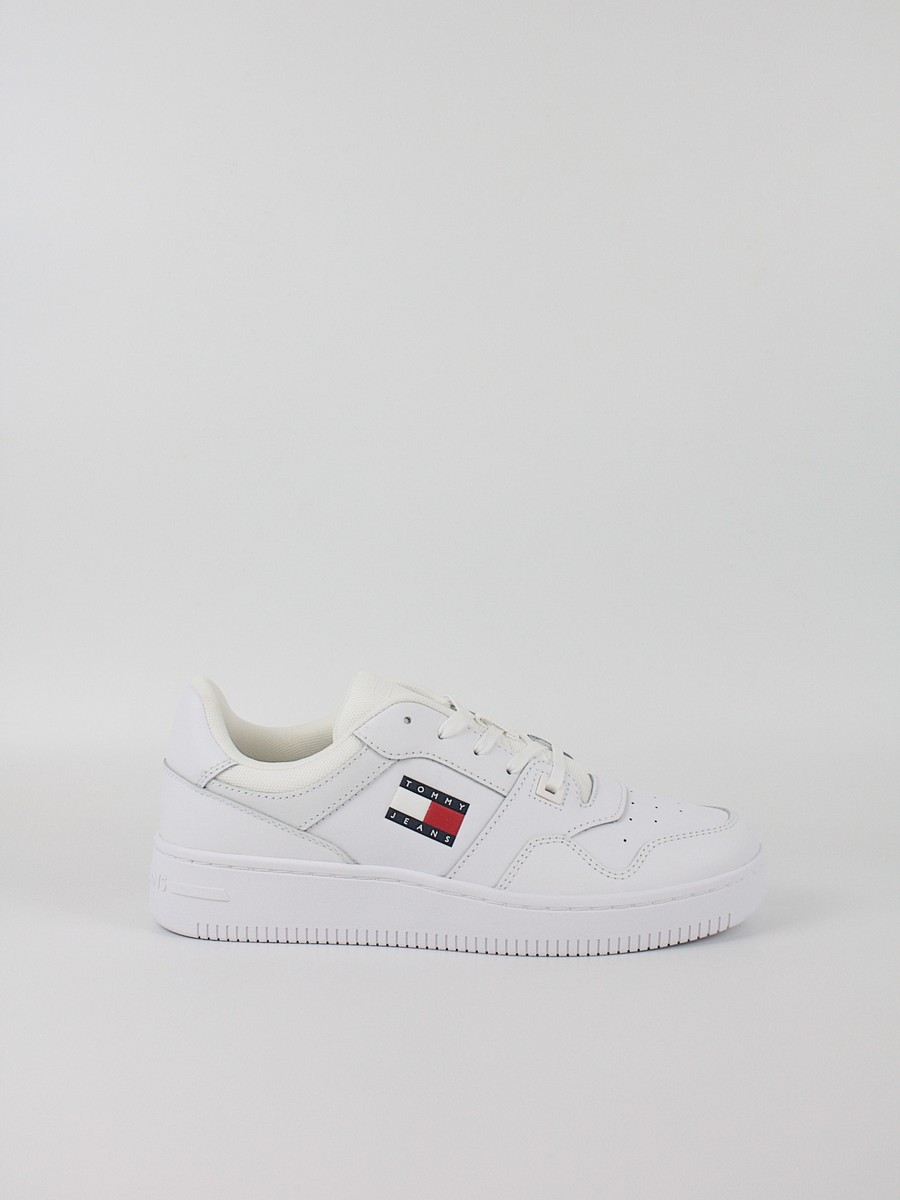 Ανδρικά Sneaker Tommy Hilfiger Tjm Retro Basket Ess EM0EM01671-YBR Ασπρο