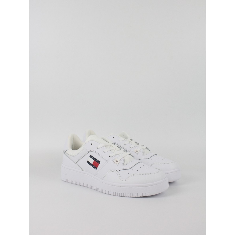 Ανδρικά Sneaker Tommy Hilfiger Tjm Retro Basket Ess EM0EM01671-YBR Ασπρο Ανδρικά Sneaker Tommy Hilfiger Tjm Retro Basket Ess EM0EM01671-YBR Ασπρο