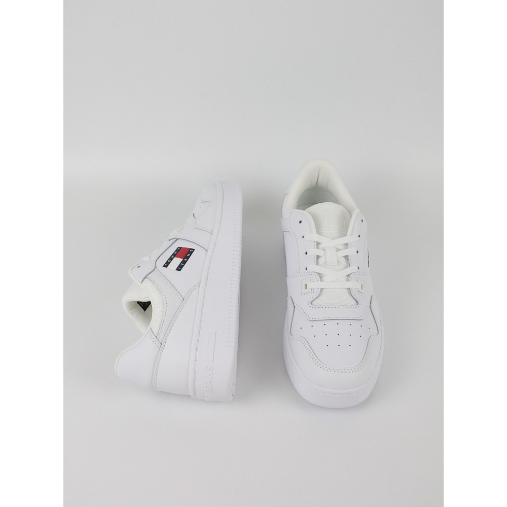 Ανδρικά Sneaker Tommy Hilfiger Tjm Retro Basket Ess EM0EM01671-YBR Ασπρο Ανδρικά Sneaker Tommy Hilfiger Tjm Retro Basket Ess EM0EM01671-YBR Ασπρο