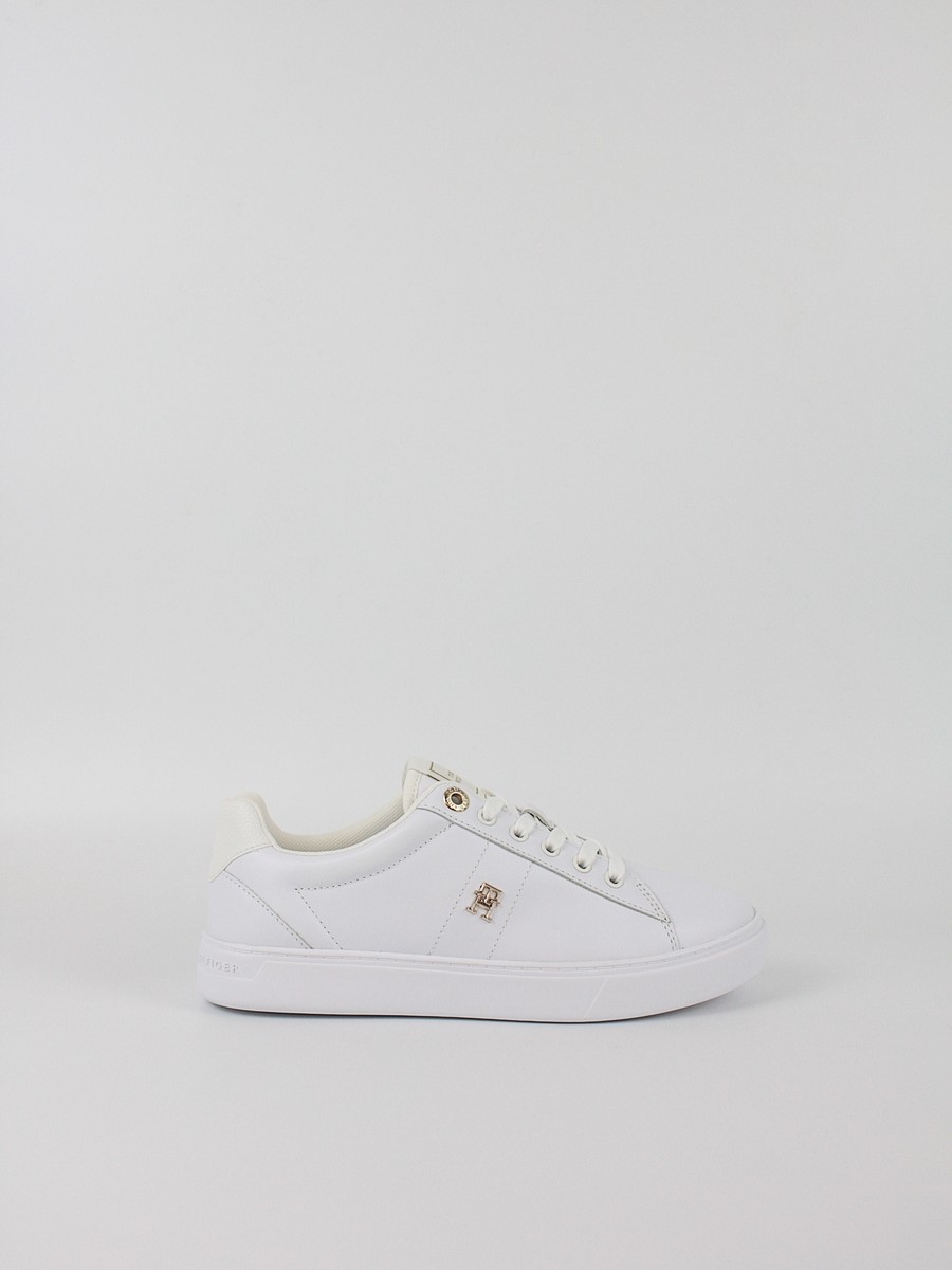 Γυναικεία Sneaker Tommy Hilfiger Essential Elevated Court Sneaker FW0FW09073-YBS Ασπρο