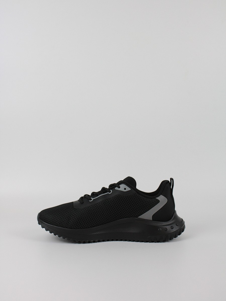 Women Sneaker Calvin KLein Eva Runner L-Up Mix Mesh Logo CK YW0YW01851-0GU Black