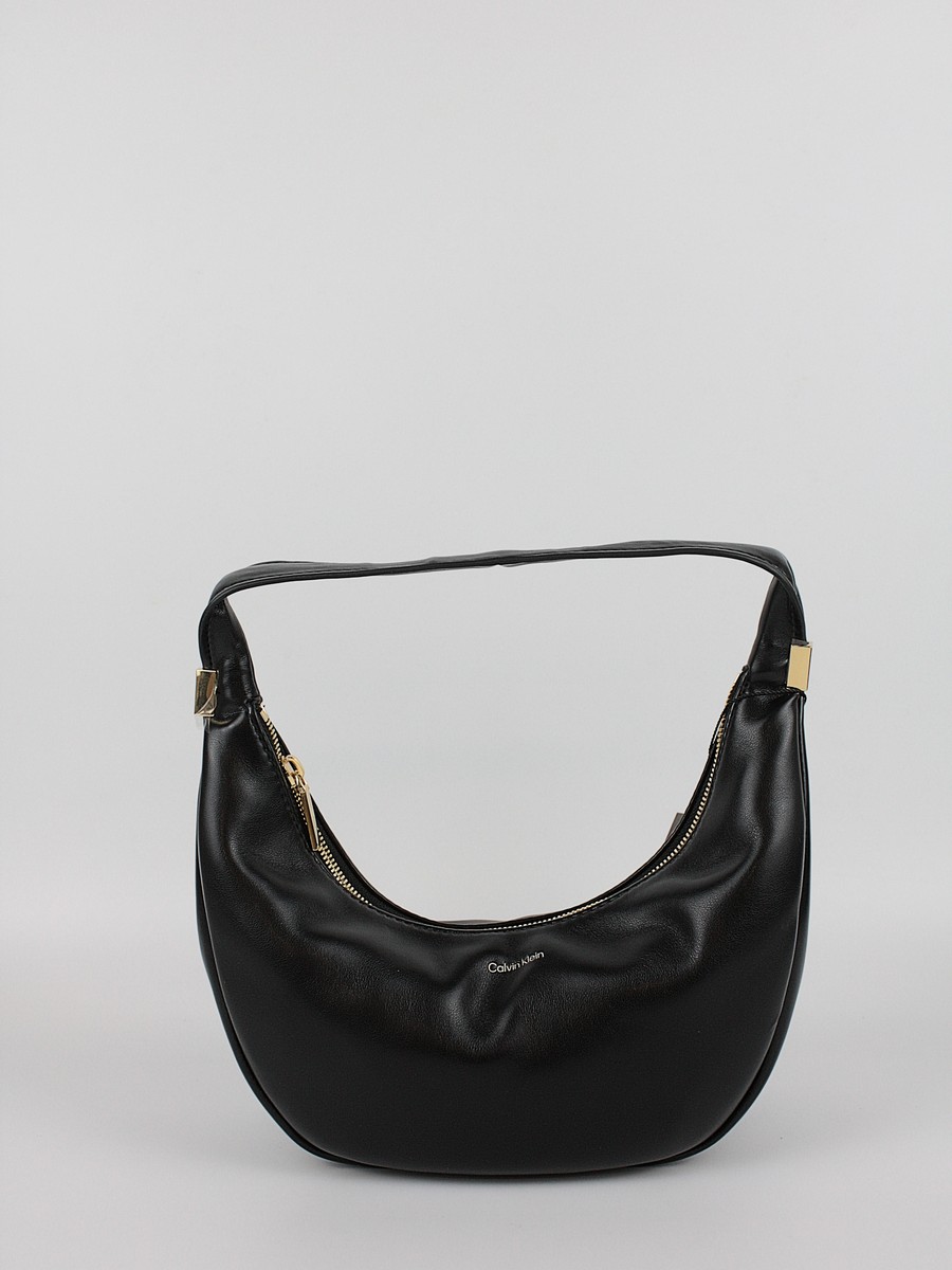 Women's Bag Calvin Klein Pinched Soft Crescent Sm LV04F3010G-UB1 Black