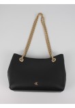 Women's Bag Calvin Klein Minimal Monogram Chain Shoulder LV04F3205G-UB1 Black