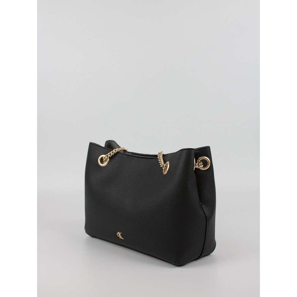 Women's Bag Calvin Klein Minimal Monogram Chain Shoulder LV04F3205G-UB1 Black
