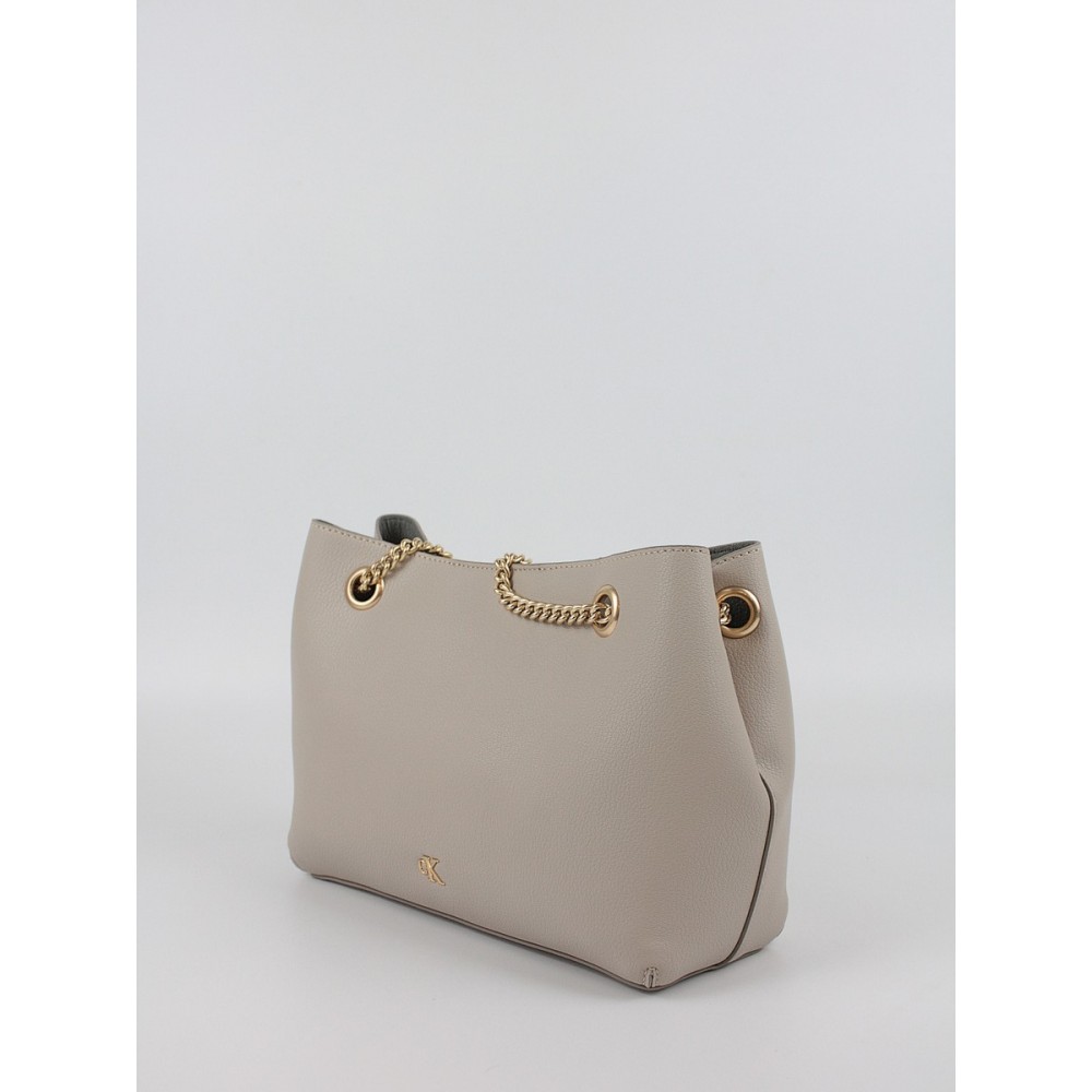 Women\'s Bag Calvin Klein Minimal Monogram Chain Shoulder LV04F3205G-RMU Biege