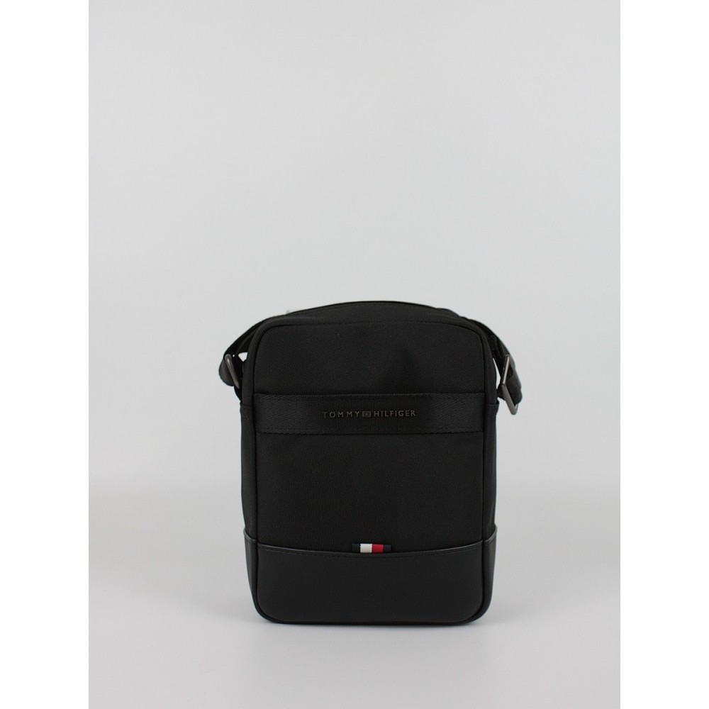 Men Βag Tommy Hilfiger Th Nylon Travel Mini Reporter AM0AM13472-BDS Black