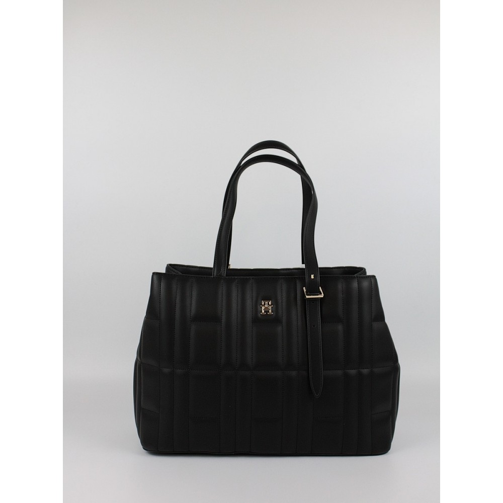 Women Bag Tommy Hilfiger Th Feminine Tote AW0AW17452-BDS Black