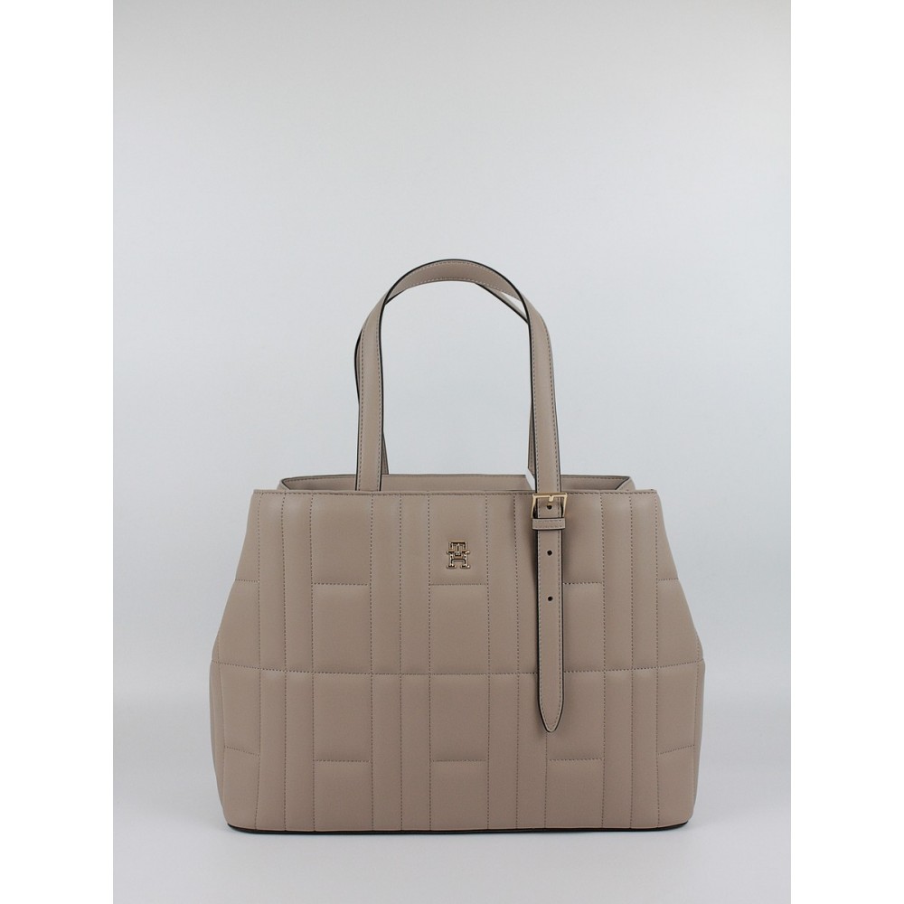 Women Bag Tommy Hilfiger Th Feminine Tote AW0AW17452-AFE Biege