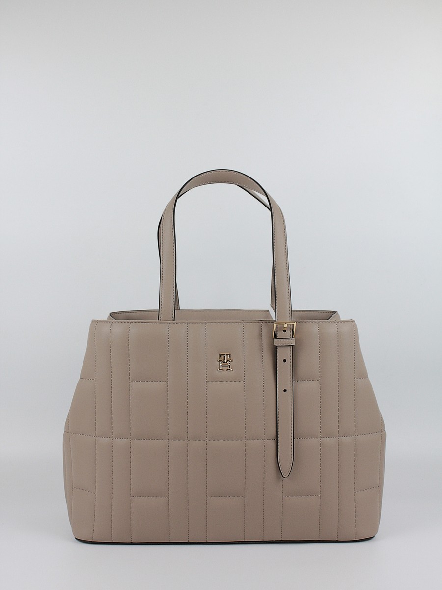 Women Bag Tommy Hilfiger Th Feminine Tote AW0AW17452-AFE Biege