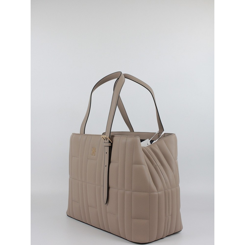 Women Bag Tommy Hilfiger Th Feminine Tote AW0AW17452-AFE Biege
