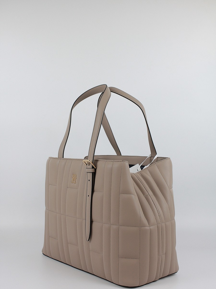 Women Bag Tommy Hilfiger Th Feminine Tote AW0AW17452-AFE Biege
