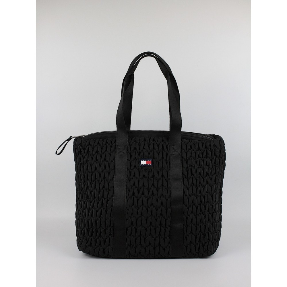 Women Bag Tommy Hilfiger Tjw Urban Quilted Tote AW0AW17818-BDS