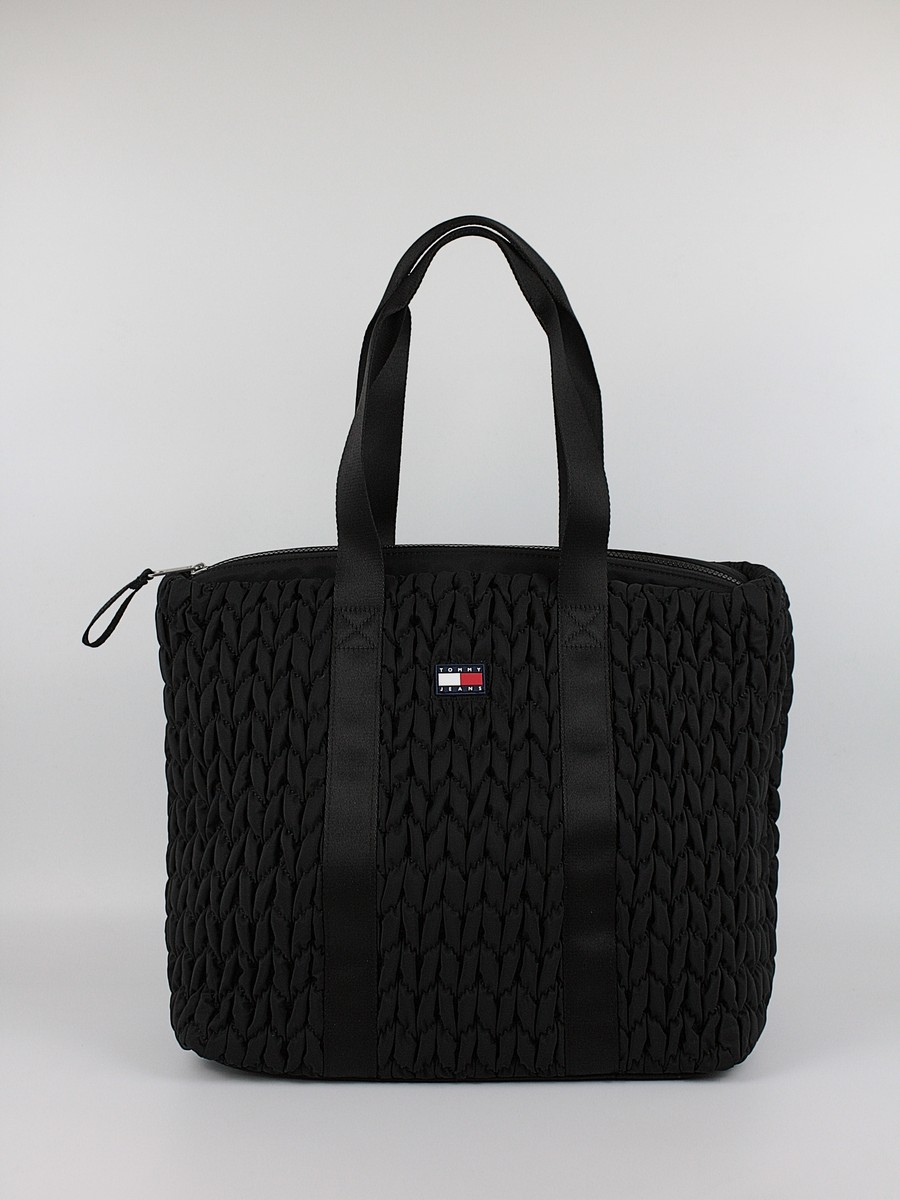 Women Bag Tommy Hilfiger Tjw Urban Quilted Tote AW0AW17818-BDS
