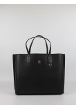 Women Bag Tommy Hilfiger Th Distinct Satchel AW0AW17463-BDS Black