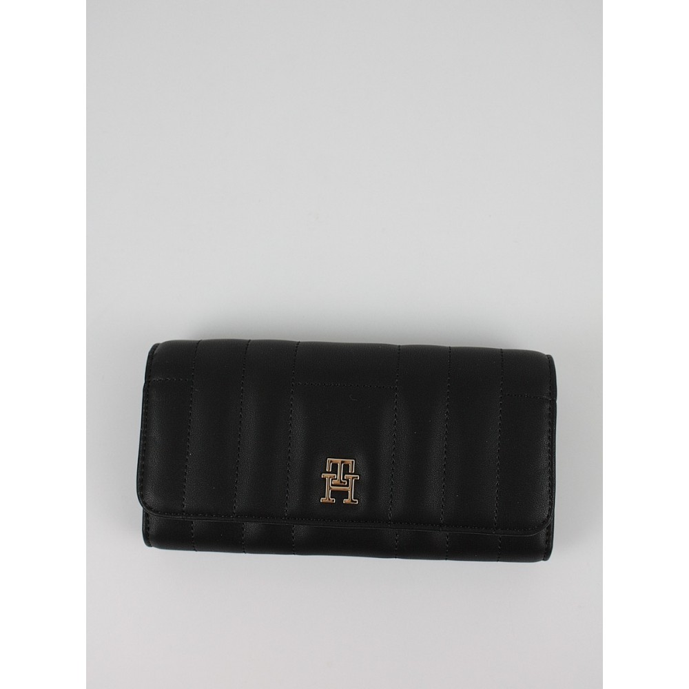 Womens Wallet Tommy Hilfiger Th Feminine Lrg Flap AW0AW17475-BDS Black