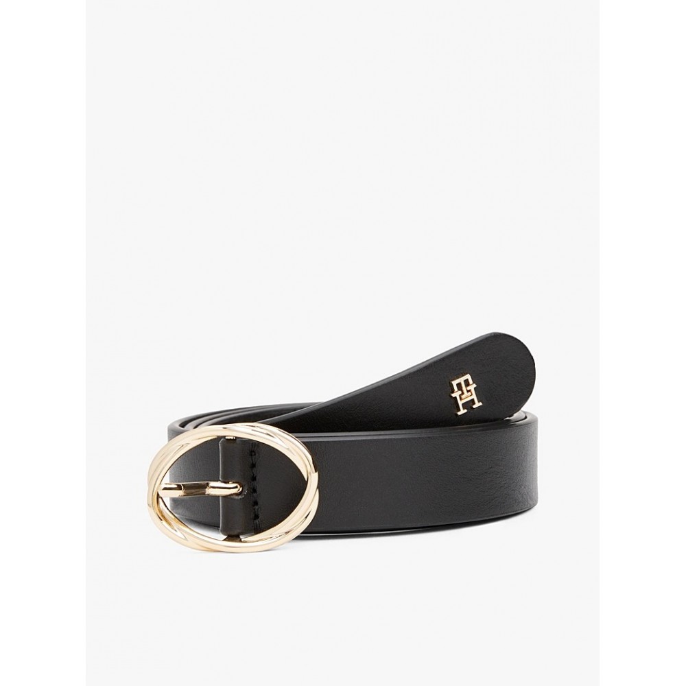 Women Belt Tommy Hilfiger Th Chic 2.5 AW0AW17932-BDS Black