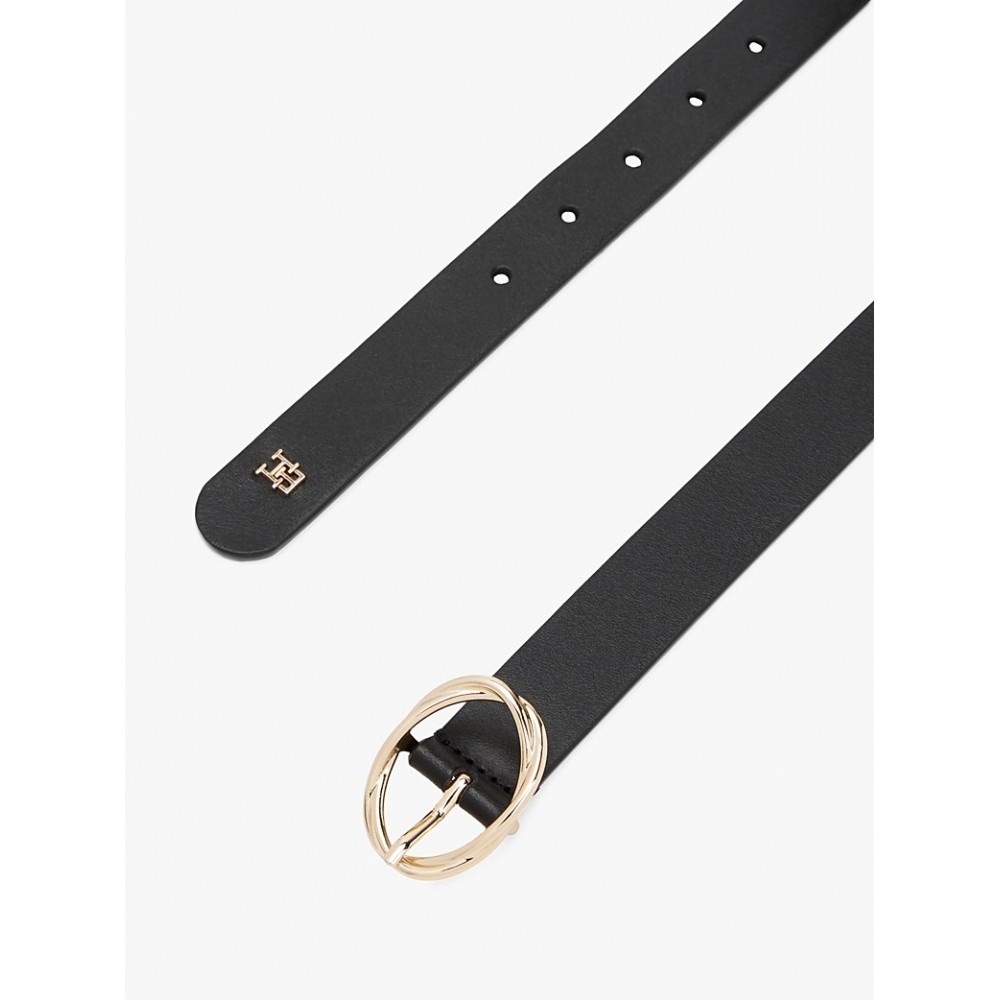 Women Belt Tommy Hilfiger Th Chic 2.5 AW0AW17932-BDS Black
